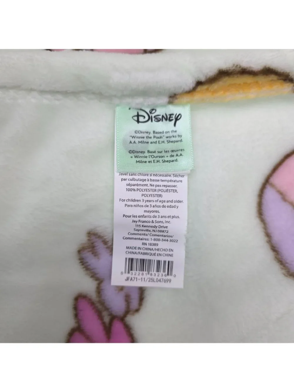 Disney Winnie The Pooh Twin Plush Blanket 60